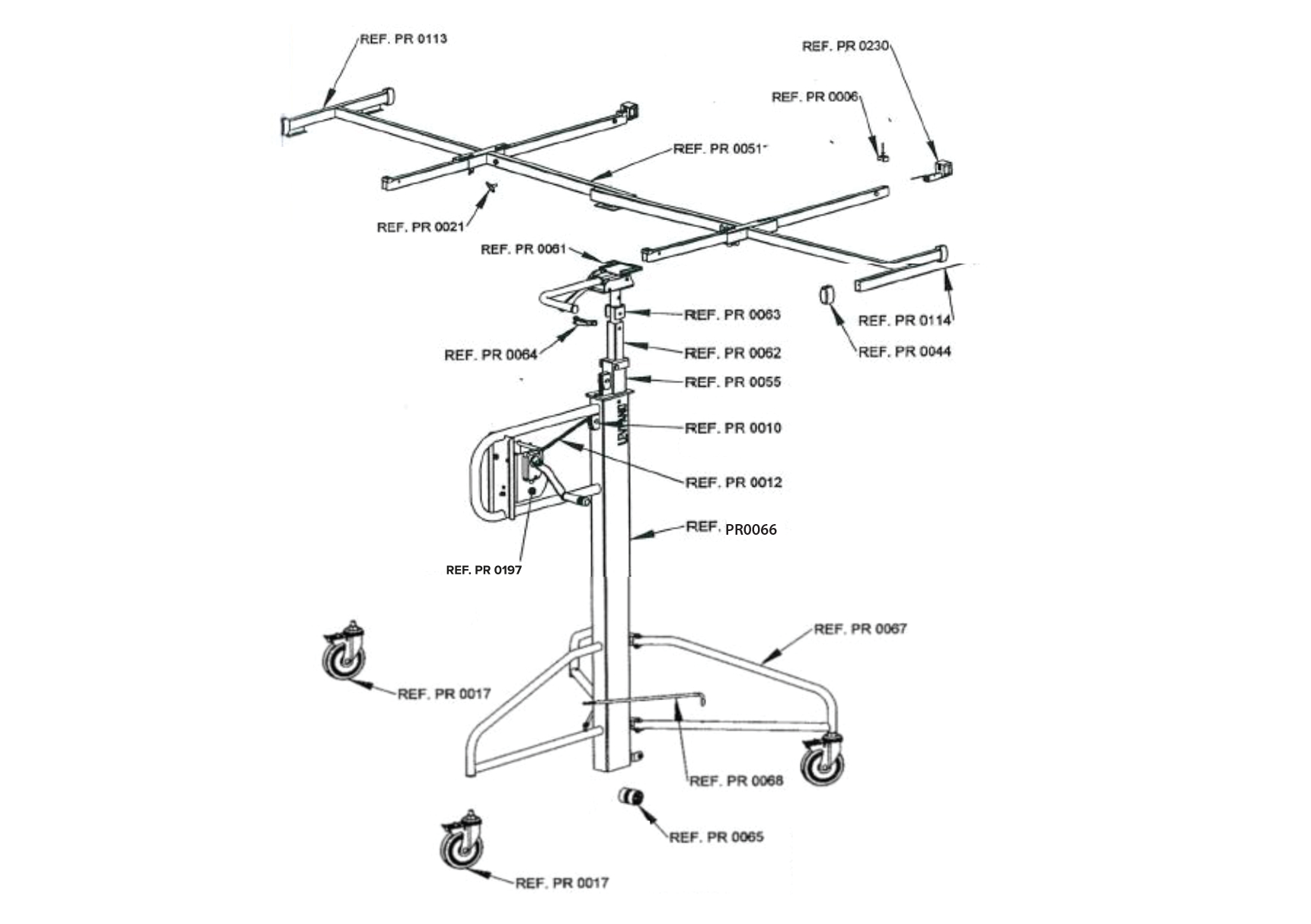 2012's exploded parts diagram